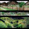 Le potager d'un jardin de montagne à Megève